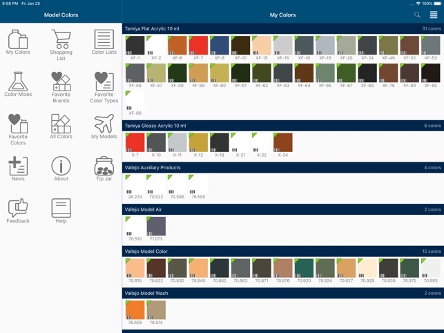 Revell Paints Colour Chart