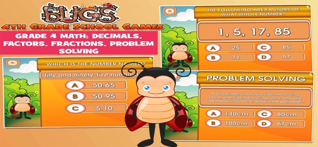 Bugs Fourth Grade Kids Games(圖5)-速報App