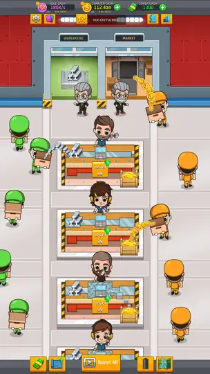 Screenshot von Idle Factory Tycoon: Business! auf dem iPhone 6