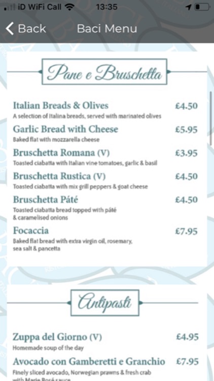 Baci Italian Restaurant