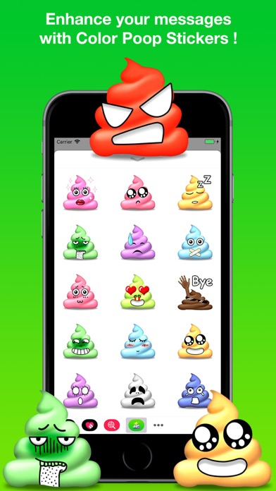Color Poop Stickers Screenshot
