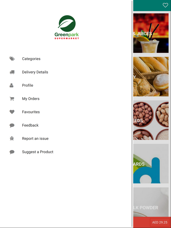 Greenpark Supermarket iPad screenshot 5 - Shopping app