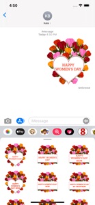 Happy Women's Day Sticker-Pack screenshot #1 for iPhone