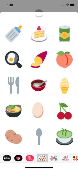 Game screenshot 100 Food Stickers apk