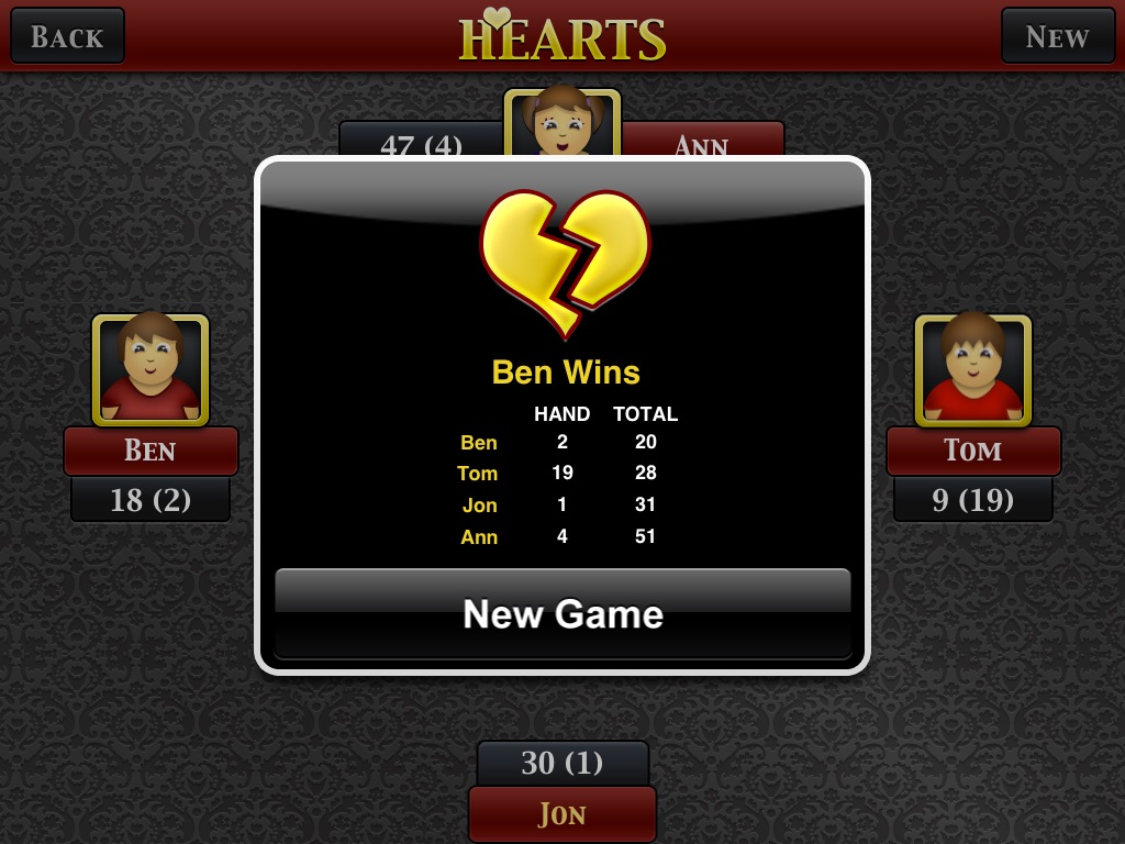 Hearts Premium HD screenshot 3