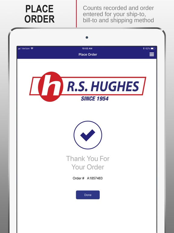 RSHughes Inventory Management iPad screenshot 6 - Shopping app