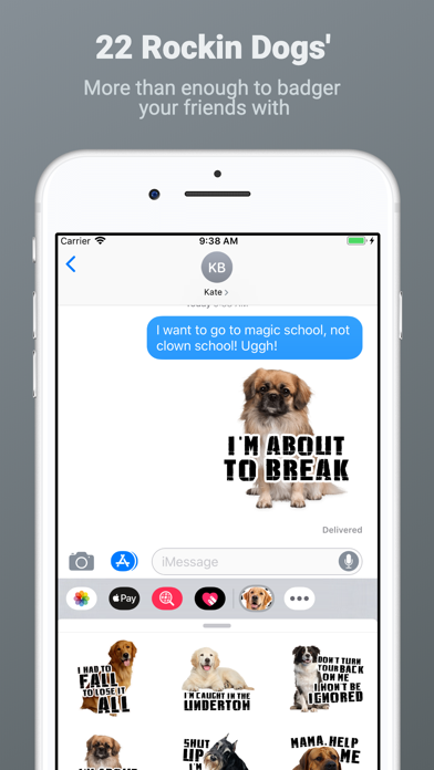 Linkin Bark - Dog Stickers iPhone screenshot 2 - Stickers app