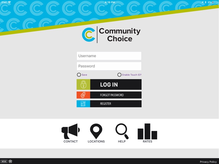 Community Choice CU for iPad