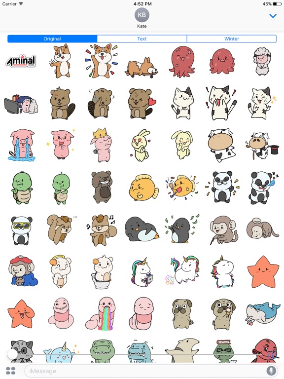 Screenshot #6 pour Aminal Stickers