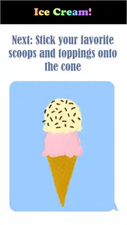 ice cream cone stickers! iphone screenshot 4