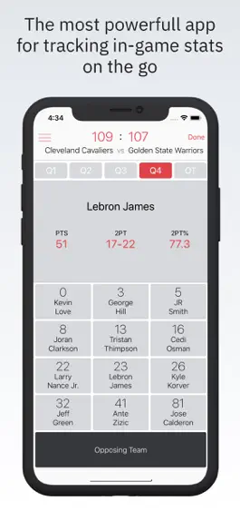 Game screenshot Basketball Stats PRO Phone mod apk