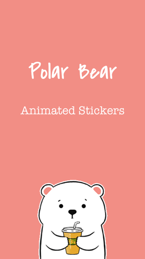 ‎Polar Bear Animated Stickers Screenshot