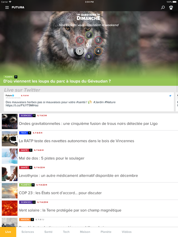 Futura iPad screenshot 5 - News app