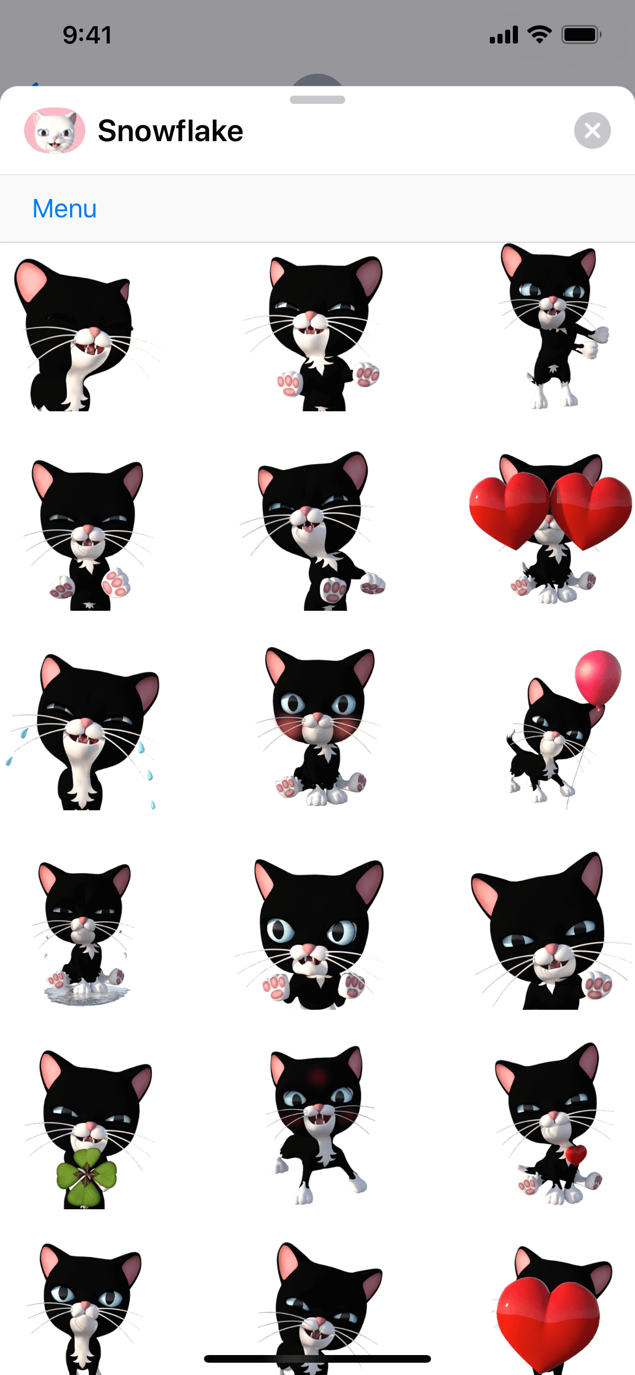 3D Animated Cat Emoji Stickers screenshot 7