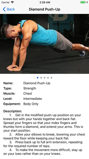 BodyWeight Only Gym Guide iPhone Ekran Görüntüsü 2