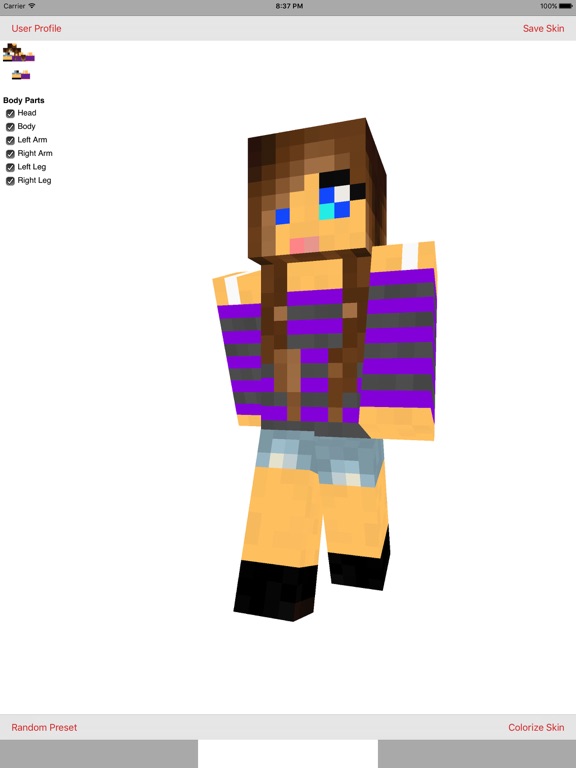 Screenshot #5 pour Create Skins For Minecraft