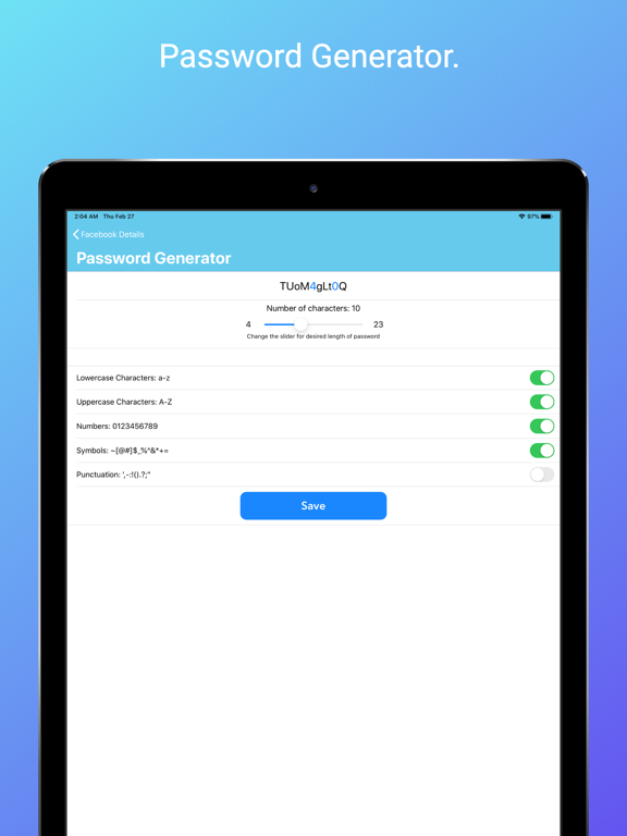 KeyMaster Manager iPad screenshot 6 - Utilities app