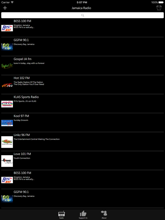 Jamaican Radio iPad screenshot 1 - Entertainment app
