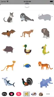 100 pegatinas de animales iphone capturas de pantalla 3