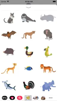 100 Animal Stickers iphone bilder 2