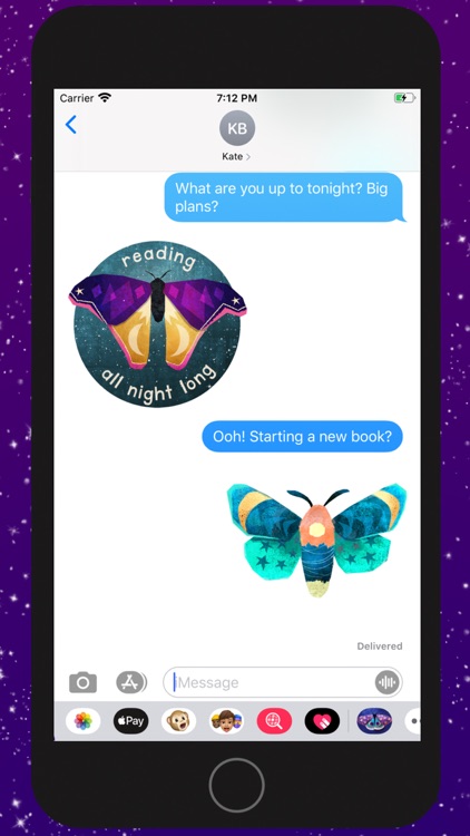 Midnight Moth Bedtime Stickers