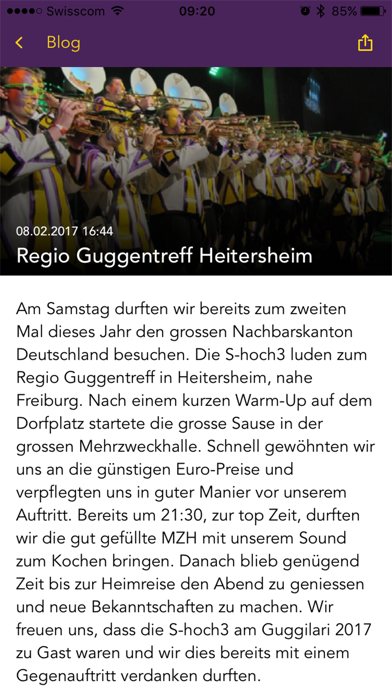 Guggi Zunft Screenshot