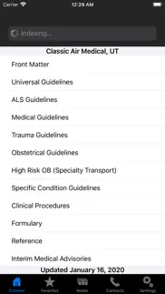 classic air medical guidelines iphone screenshot 2