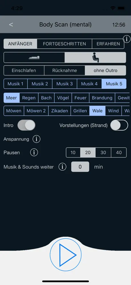 Progressive Muskelentspannung.