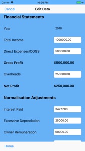 Business Valuation Expert screenshot #2 for iPhone