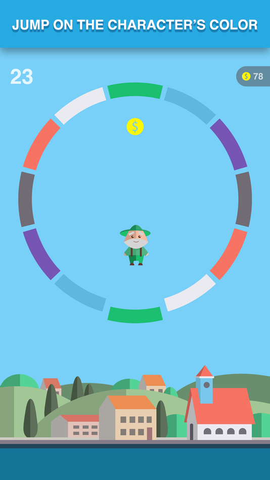 #2. Bouncy colors - turn and jump (iOS) Podle: Mikhail Akopov