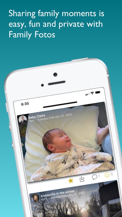 Family Fotos - keep in touch iPhone screenshot 1 - Social Networking app