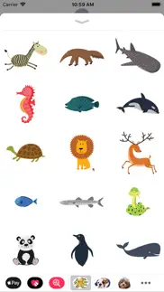 100 pegatinas de animales iphone capturas de pantalla 1