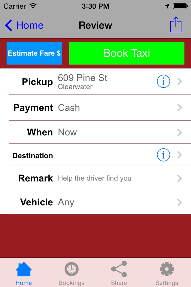 United Taxi Clearwater screenshot 2