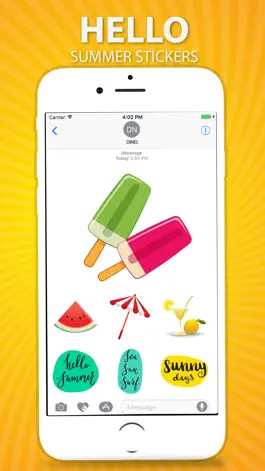 Game screenshot Hello Summer Stickers Pack hack