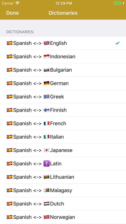#2. Spanish Dictionary - offline (iOS) 由: Andrei Sadovnicov