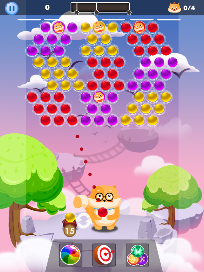 Bubble Shooter Cat World