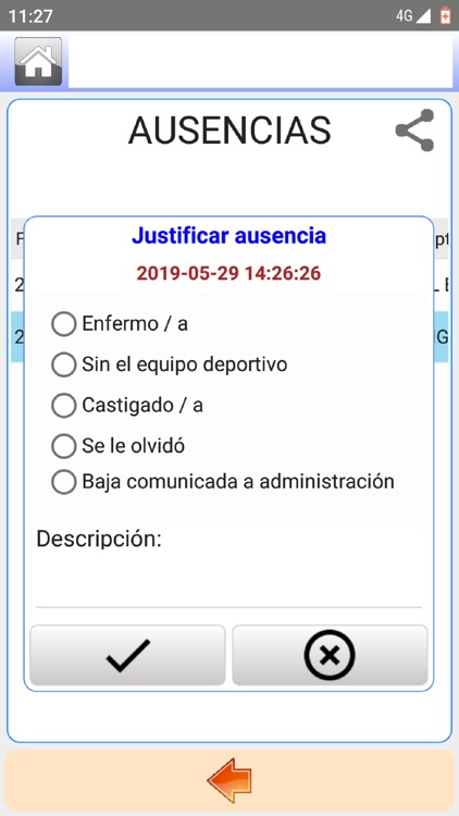 Gestion ausencias FCDR