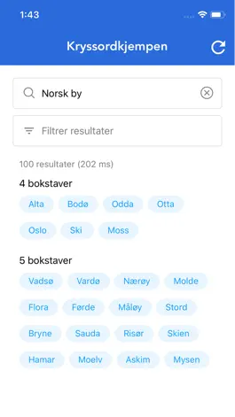 Game screenshot Kryssordkjempen apk