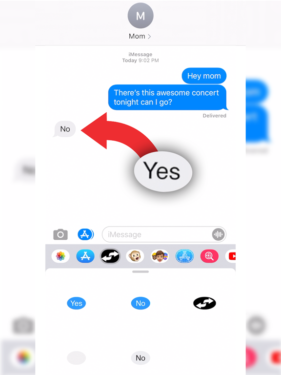 Screenshot #5 pour Yes No Reverse Stickers