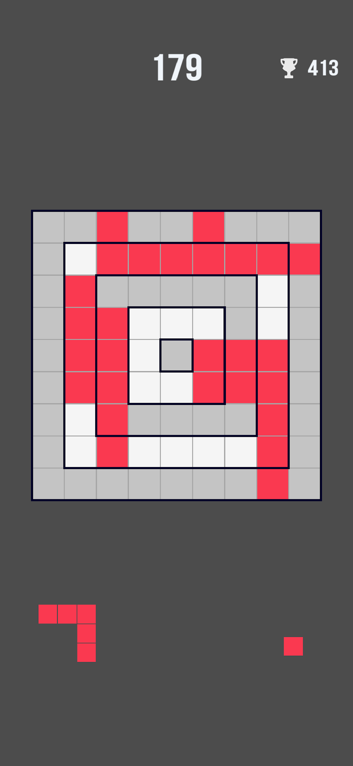 Border Blocks: Fill the Rings