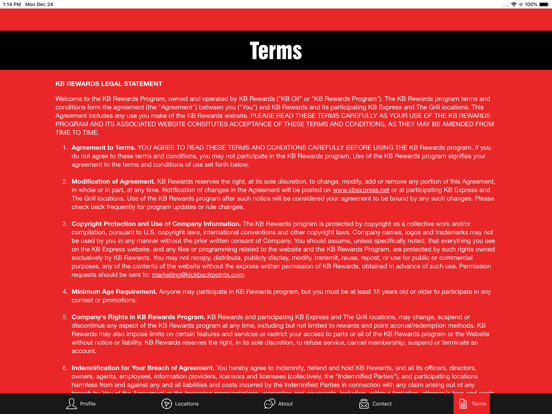 KB Rewards iPad screenshot 6 - Utilities app