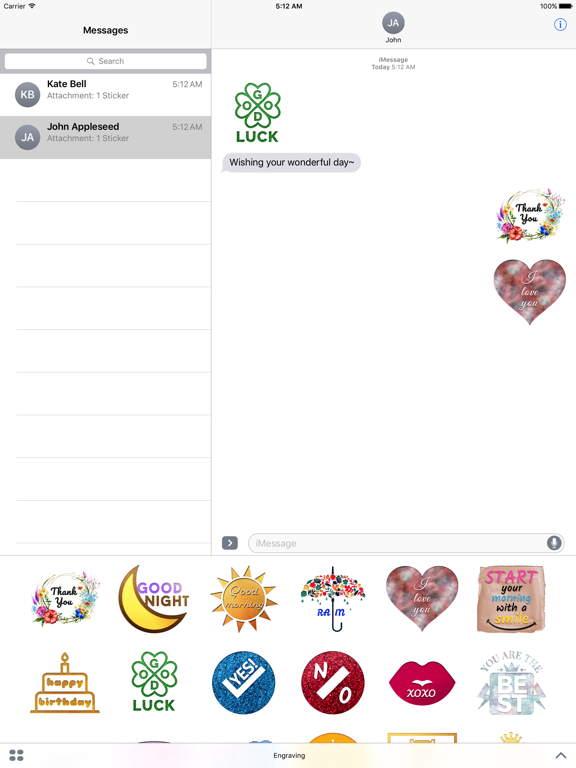 Screenshot #5 pour Engraving-Animated Chat Badge