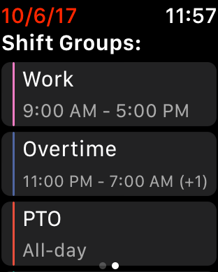 Shifty Calendar