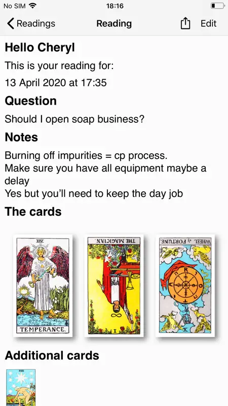 Tarot Journal screenshot 3 of 10