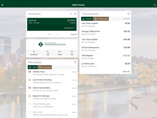 NBOFI Mobile iPad screenshot 1 - Finance app