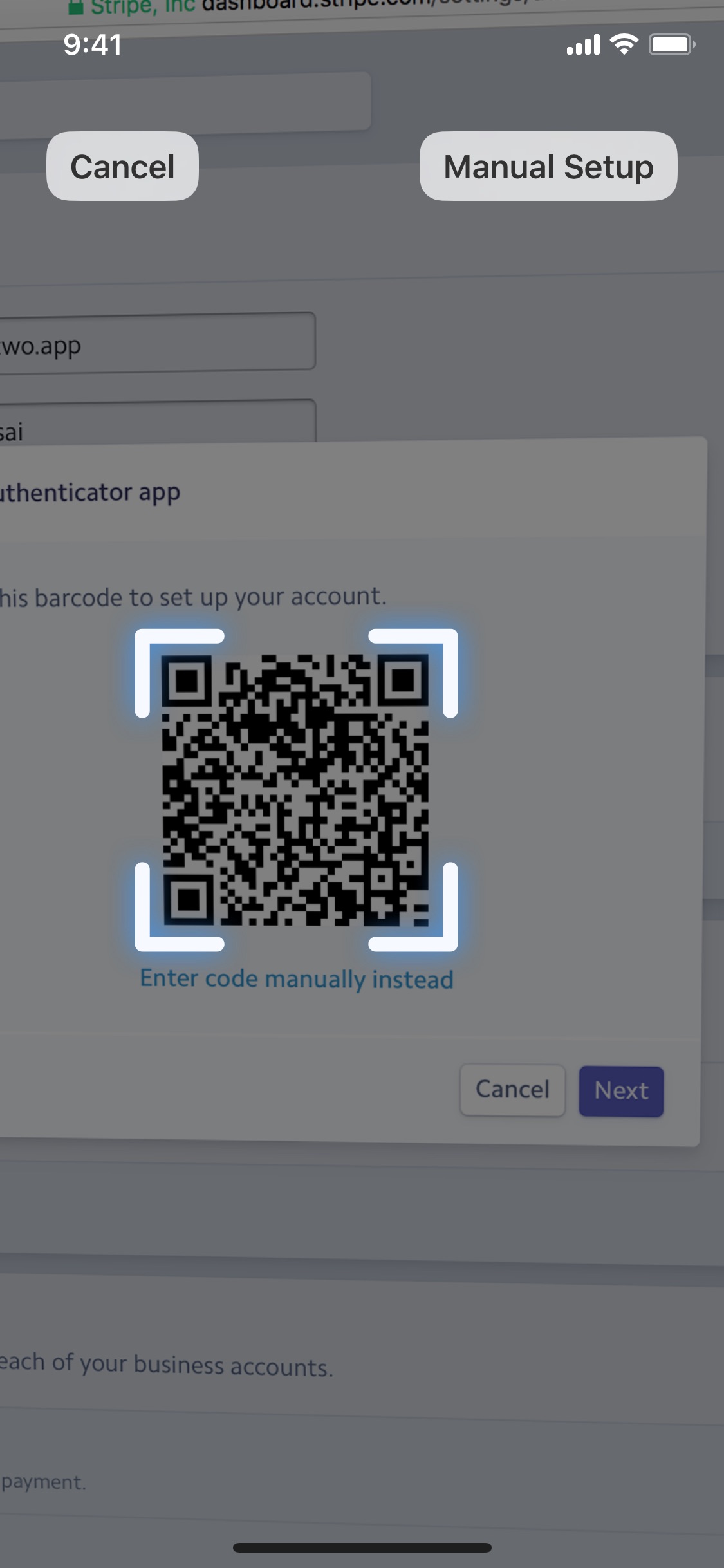 Screenshot do app Step Two