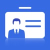 business card scanner & holder icon