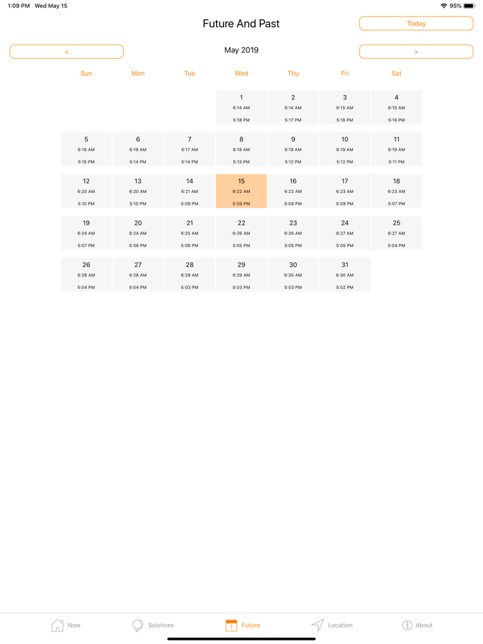 Sunrise Sunset Times