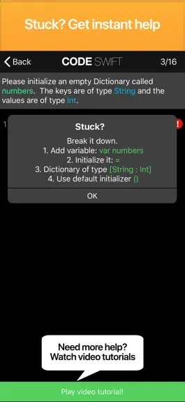Game screenshot Code! Learn Swift Version hack