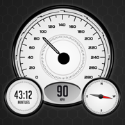 GPS车速表和指南针HUD